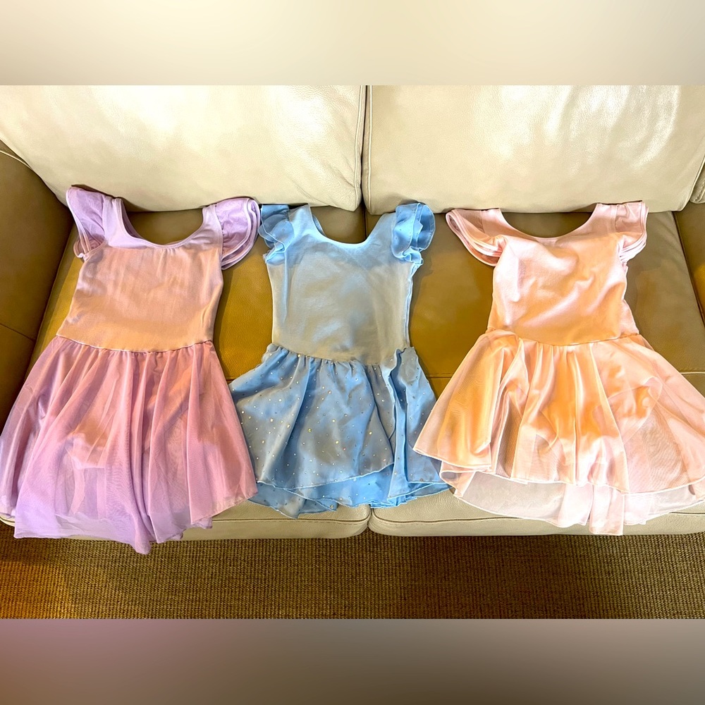 Ballet Tutus (3) and Dance Bag
